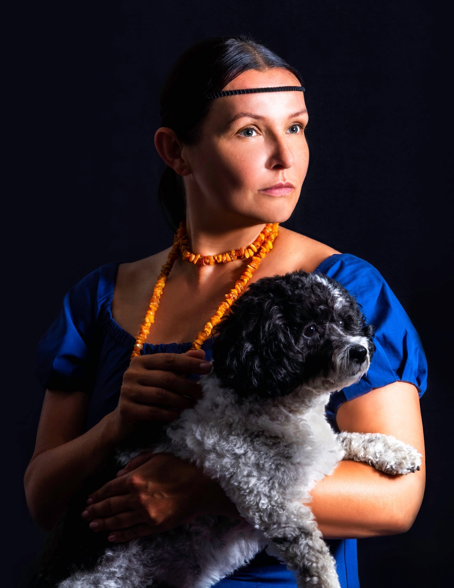 Artist Portrait with Dog